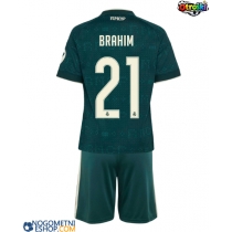 Otroški Nogometni dresi Real Madrid Brahim Diaz #21 Gostujoči 2026-27 Kratek Rokav (+ Kratke hlače)